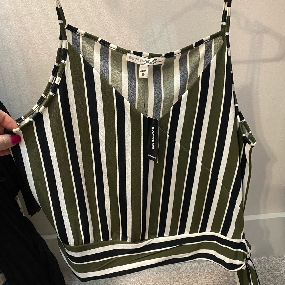 Striped crop top